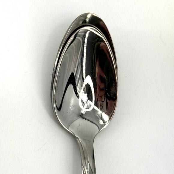 MAR-CREST Set of 2 Atomic Starburst MCM Small Serving Spoons Stainless USA Made - Picture 3 of 6